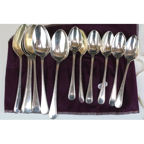 561 - Silver hallmarked cutlery set to include six large forks (hallmarked Birmingham 1936, I S Greenburg)... 