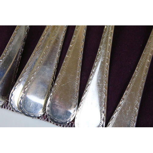 561 - Silver hallmarked cutlery set to include six large forks (hallmarked Birmingham 1936, I S Greenburg)... 