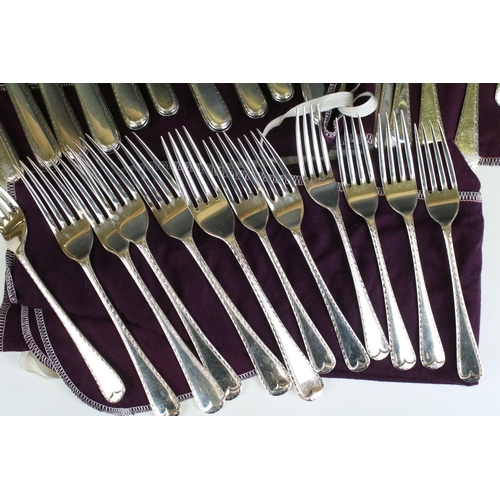 561 - Silver hallmarked cutlery set to include six large forks (hallmarked Birmingham 1936, I S Greenburg)... 