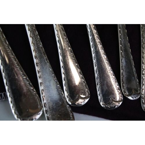 561 - Silver hallmarked cutlery set to include six large forks (hallmarked Birmingham 1936, I S Greenburg)... 