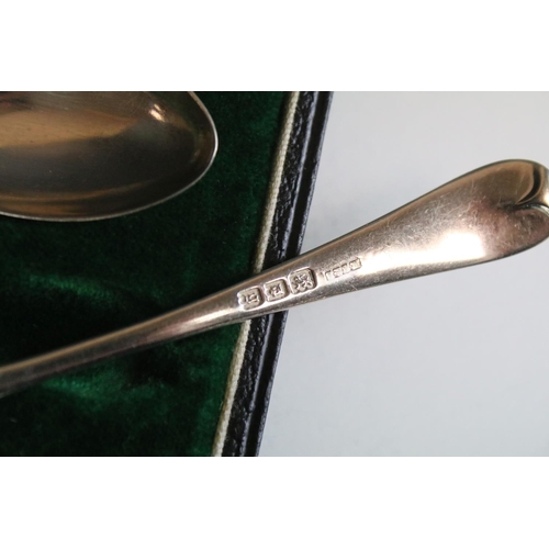 660 - Three cased sets of silver flat ware to include a set of coffee bean spoons (hallmarked Chester 1924... 