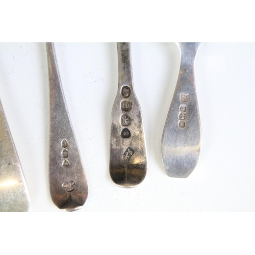 687 - Collection of 20th Century and early 20th Century silver hallmarked flatware to include caddy spoon,... 