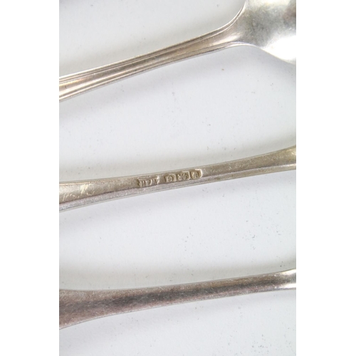 687 - Collection of 20th Century and early 20th Century silver hallmarked flatware to include caddy spoon,... 