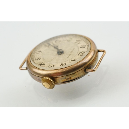 508 - Early 20th Century platinum and diamond cocktail watch having a rectangular face with arabic numeral... 