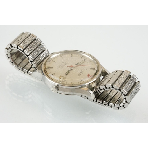 510 - Omega Constellation electronic 300 Hz wrist watch. The watch having a round dial with baton markings... 