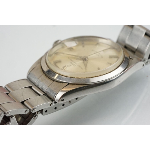 516 - Tudor Prince Oysterdate rotor self winding wrist watch having a silvered dial, date aperture to thre... 