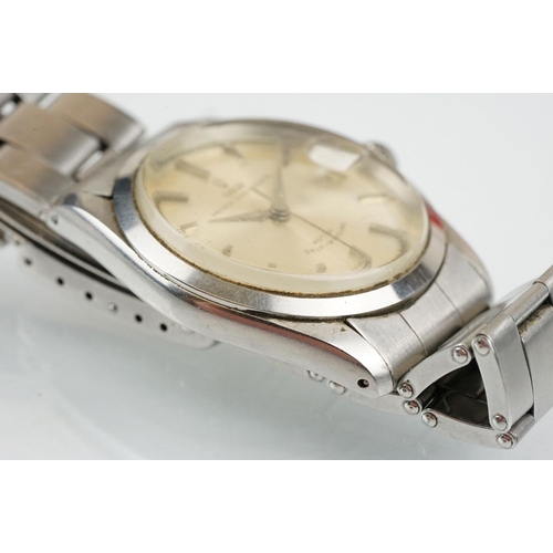 516 - Tudor Prince Oysterdate rotor self winding wrist watch having a silvered dial, date aperture to thre... 