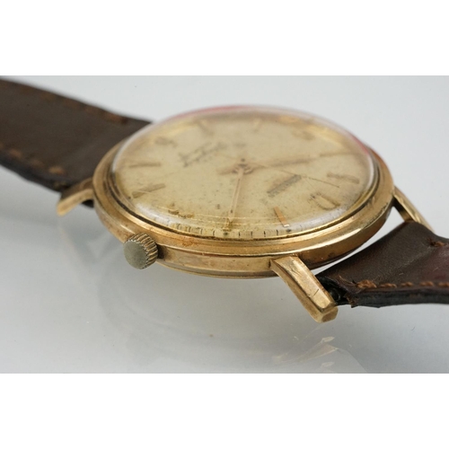 519 - Longines Flagship automatic wrist watch having a round face with arabic and baton numerals to the ch... 