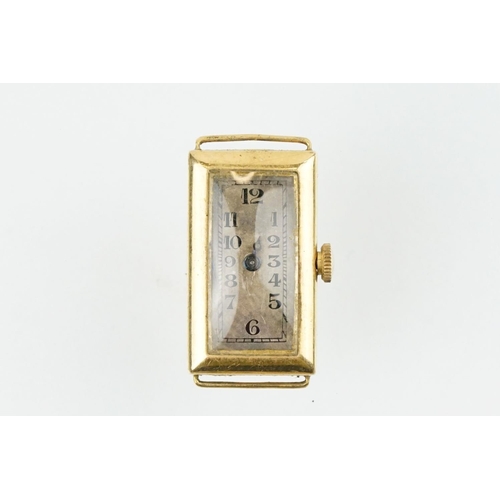 522 - Collection of gold case watches most of Art Deco era. All hallmarked or marked 9ct within case. As f... 