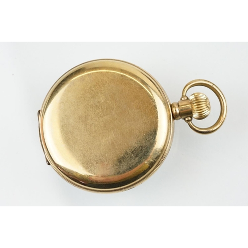 525 - Two early 20th Century gold plated open face pocket watches to include one marked Vertex Revue. Each... 