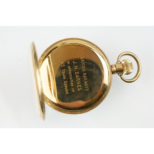 525 - Two early 20th Century gold plated open face pocket watches to include one marked Vertex Revue. Each... 