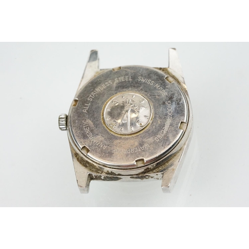 545 - Two vintage Camy Seven Seas wrist watches each having date apertures to three, baton markings to the... 