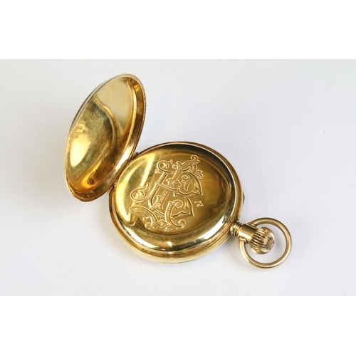 430A - Ulysse Nardin Locle Grand Prix Paris 1889 18ct gold open face pocket watch having a moulded back com... 