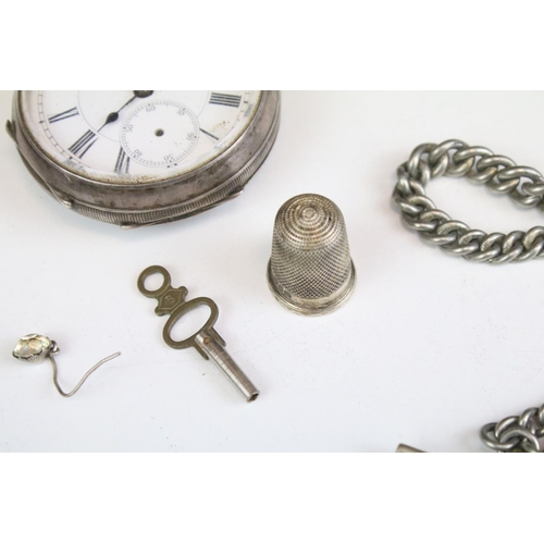 559 - Three 19th Century Victorian silver open faced pocket watches to include ' The Plan Watch', a H Samu... 