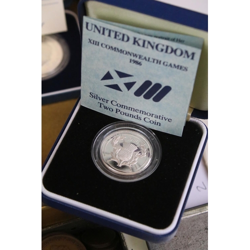 305 - A Collection of mainly British decimal and pre decimal coins to include pre decimal silver crowns an... 