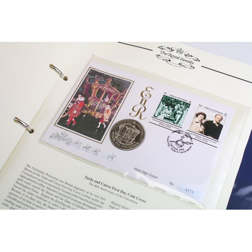 307 - A collection of Westminster Mint coin stamp covers to include 50p, £2, Crowns and £5 examples, all c... 