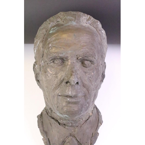 154 - Cast resin sculpture in the form of Sven-Goran Eriksson, purportedly by a local Bath artist. Measure... 
