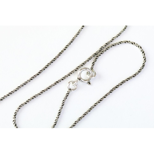 229 - Silver and plique-a-jour dragonfly necklace