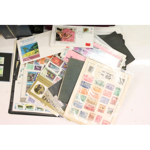 329 - Collection of stamps to include some early 20th Century european examples as well as used late 20th ... 