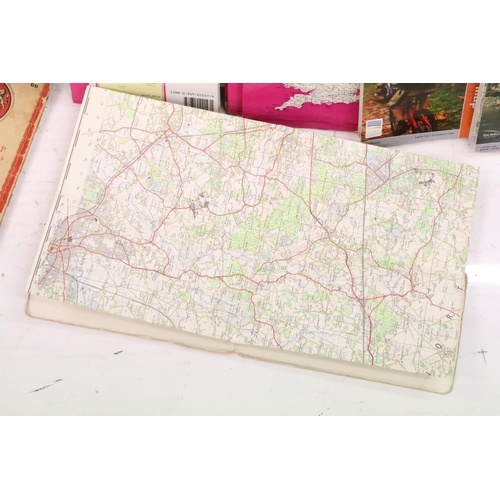 331 - A large collection of mainly paper folding ordnance survey maps to include some early examples.