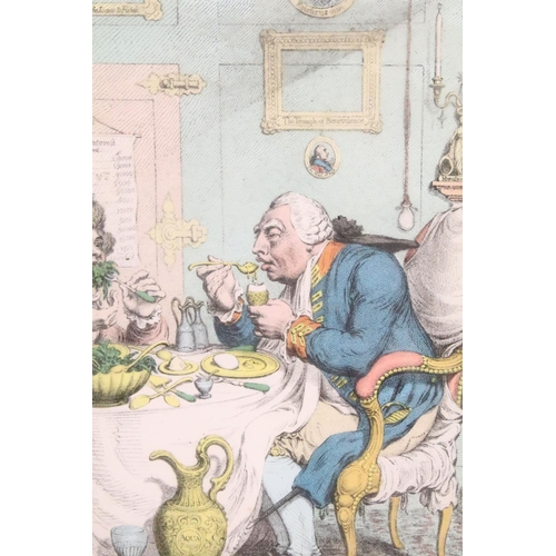 474 - After James Gillray (British 1756-1815), five limited edition reproduction satirical prints publishe... 