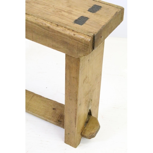 529 - Pine kitchen bench stool