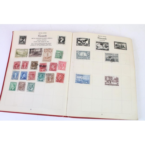 311 - A small collection of mixed stamps together with a selection of coins and cigarette cards.