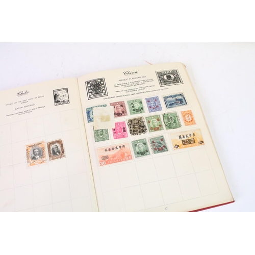 311 - A small collection of mixed stamps together with a selection of coins and cigarette cards.