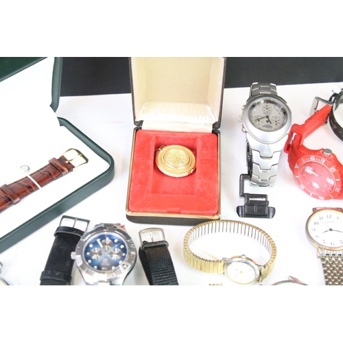 320 - A collection of ladies and gents wristwatches to include Orvis and Accurist examples.