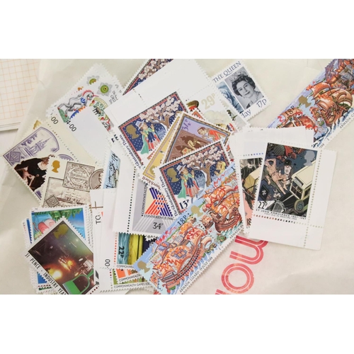 333 - Four albums of assorted late 20th Century first day covers together with a collection of stamps incl... 