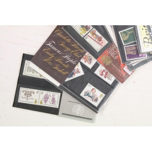 341 - Collection of presentation pack stamps including 1970s and 1980s editions and some more recent examp... 