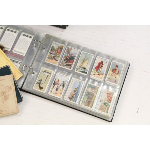 343 - Collection of Victorian carte de visites (CDVs), together with a quantity of cigarette cards within ... 