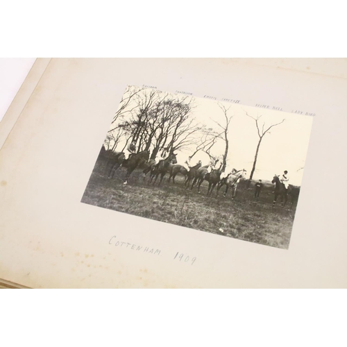 344 - Large early 20th century photograph album, the subjects to include Oxford University related, sports... 