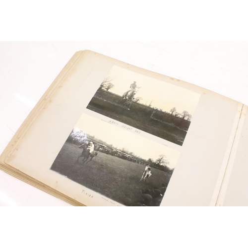 344 - Large early 20th century photograph album, the subjects to include Oxford University related, sports... 