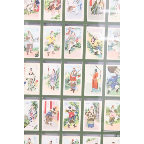 350 - A collection of cigarette cards to include loose and framed examples to include Players, Gallaher an... 