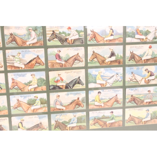 350 - A collection of cigarette cards to include loose and framed examples to include Players, Gallaher an... 