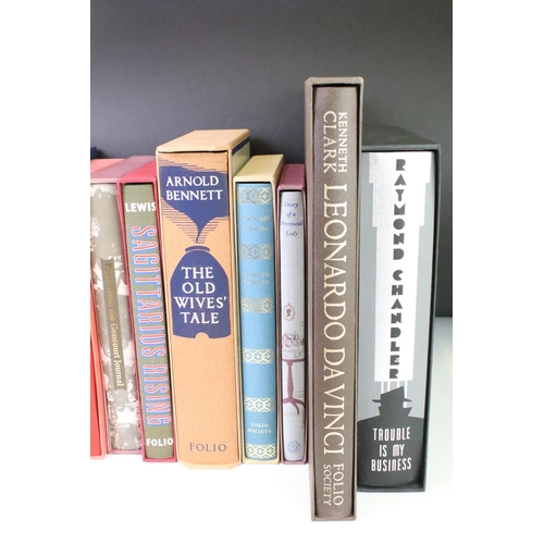 351 - A collection of Folio Society edition hardback fiction books within card sleeves to include The Smit... 