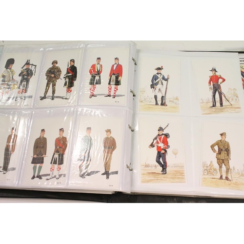 354 - A large collection of early to mid 20th century postcards to include military, silk, topographical, ... 