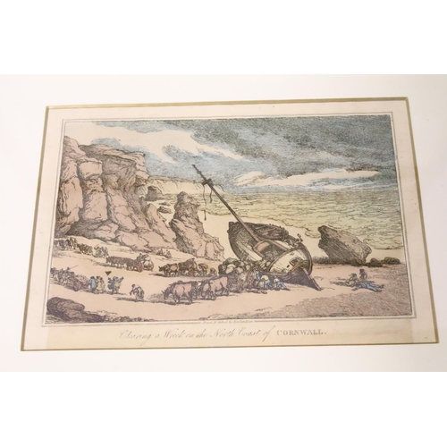 430 - Collection of prints, to include: after Thomas Rowlandson (1756 - 1827), set of four hand-coloured e... 