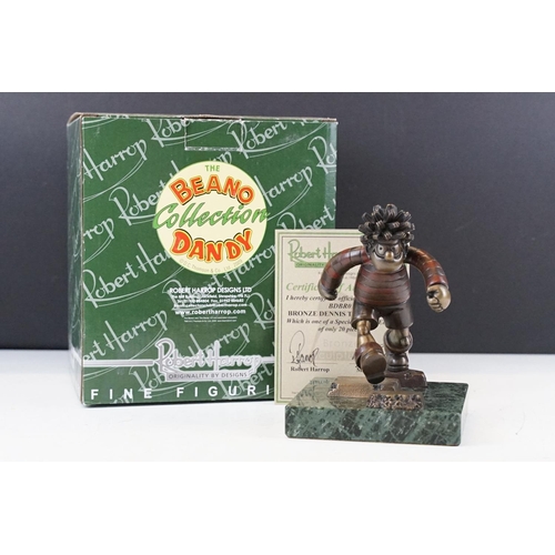 18 - Robert Harrop ' The Beano Dandy Collection ' Bronze Dennis The Menace, ltd edn no. 13/20, with CoA, ... 