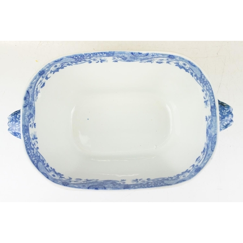 33 - Copeland Spode Italian pattern blue & white tureen and stand / serving dish, plus a Portuguese ceram... 
