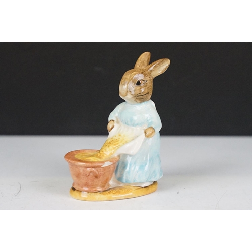 38 - Eight boxed Beswick / Royal Doulton Beatrix Potter figures to include Mrs Rabbit (ltd edn, gold stam... 