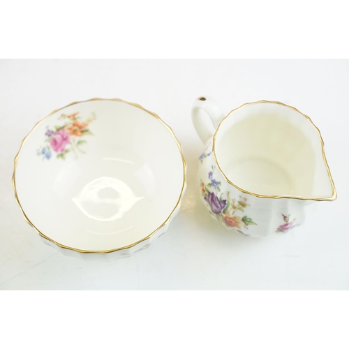 41 - Royal Worcester 'Roanoke' pattern coffee set to include coffee pot, 6 cups & saucers, sugar bowl & m... 