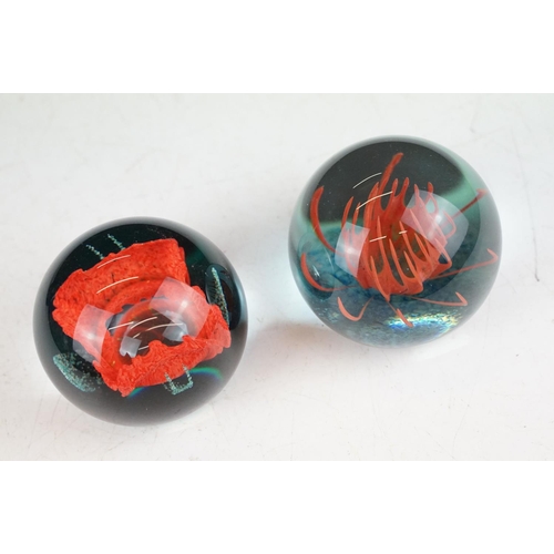 44 - Collection of 13 Caithness ltd edn glass paperweights to include Nineteen Eighty Four,, Incandescenc... 