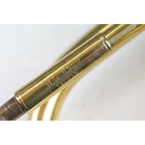 358 - Jupiter JCR-520m brass cornet, with Jupiter 9E mouthpiece