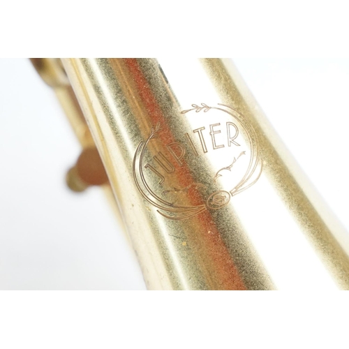 358 - Jupiter JCR-520m brass cornet, with Jupiter 9E mouthpiece