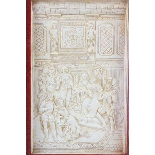 359 - Pair of Framed and Glazed 19th century plaster Plaques in the Renaissance manner, Italian Neo Classi... 