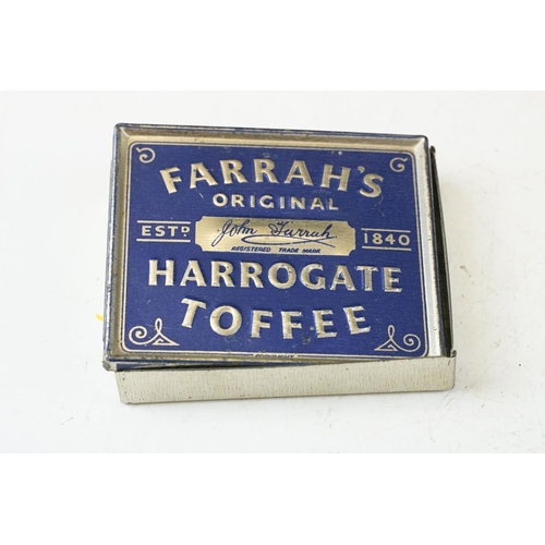 360 - Collection of seven vintage tins to include Fry's and Farrah's Toffee examples