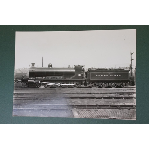 370 - A victorian railway photograph albums c.1890-1900 containing interesting steam train images.