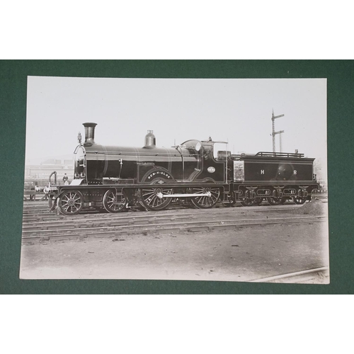 370 - A victorian railway photograph albums c.1890-1900 containing interesting steam train images.